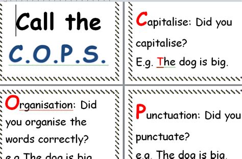 Mash Class Level Call The Cops Writing Checklist