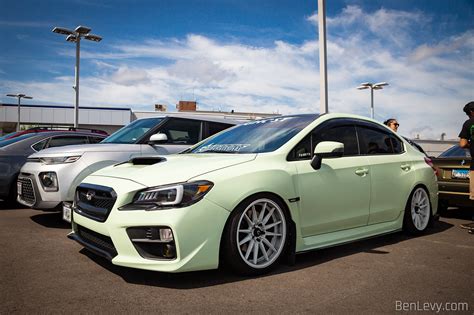 Subaru WRX With Seafoam Green Wrap BenLevy