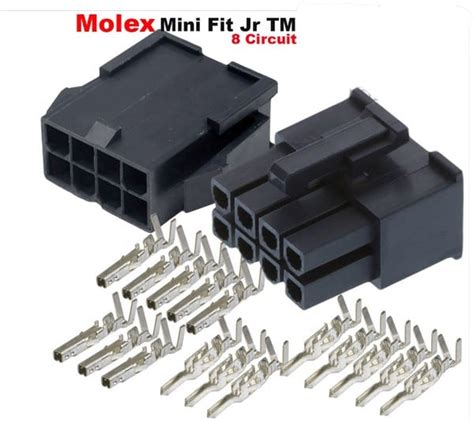 Conector Molex De Pines Molex Pin Black Connector Pitch Mm W