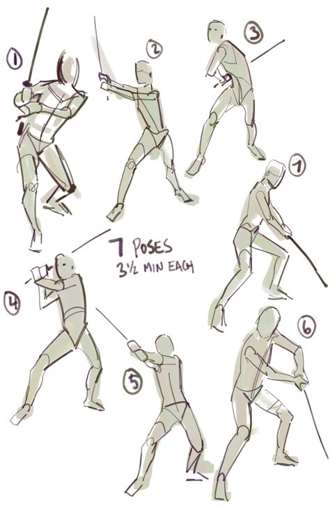 Sword Drawing Poses