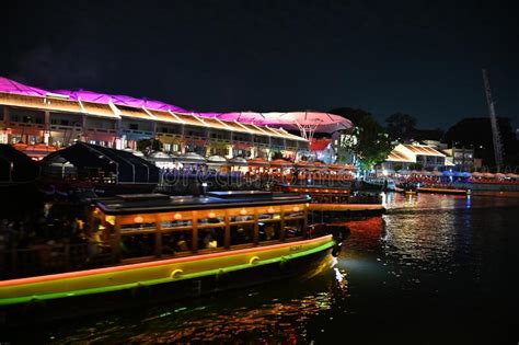 Clarke Quay, Singapore - July 16, 2022 Editorial Stock Image - Image of 2022, eateries: 252270644