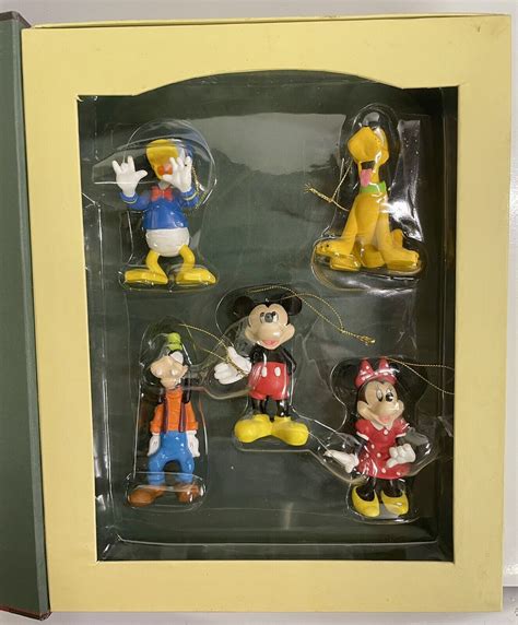 Disney Mickey And Friends Storybook Christmas Ornament Set Original Box Ebay