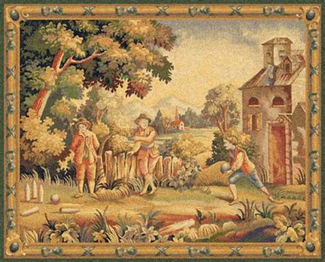 Game Belgian Tapestry Wall Hanging H X W