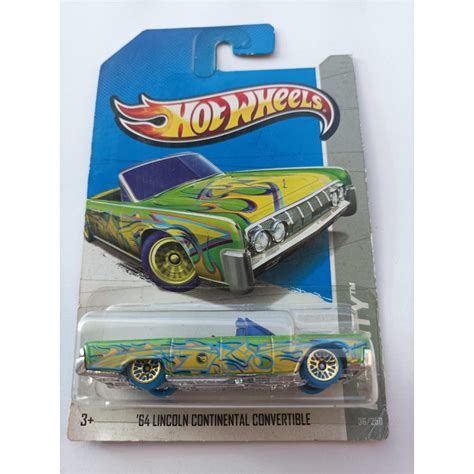 Jual Hot Wheels 64 Lincoln Continental Convertible Green Treasure Hunts Hw City Shopee Indonesia