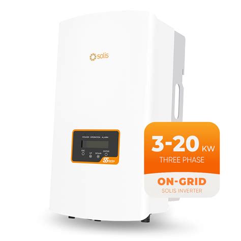 Solis Three Phase Inverter Kw Kw Kw Mppt On Grid Solar Inverter