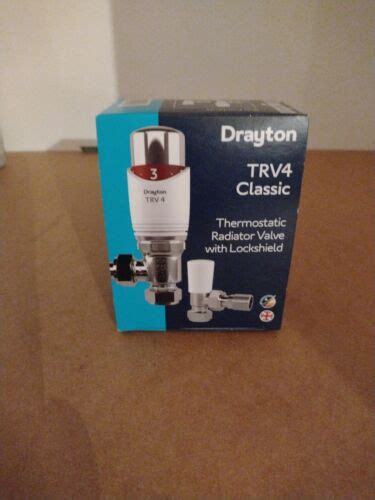 Drayton Trv4 Classic 15mm Angle Valve And Lockshield 0705180 5016254104031 Ebay