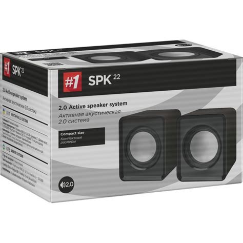 Акустическая 2.0 система SPK 22 чёрный, 5 Вт, питание от USB Defender