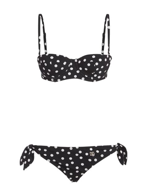 Polka Dots Bikini Set Dolce Gabbana Women Luisaviaroma