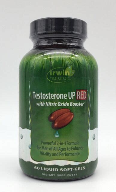 Irwin Naturals Testosterone Up Red With Nitric Oxide Booster 60 Ea S1