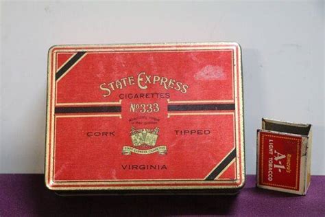 COL State Express Cigarettes Tin XXXX Antique Complex