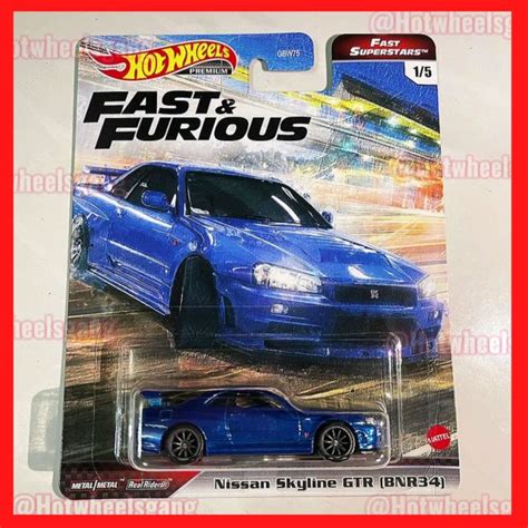 Hot Wheels R Fast Furious Nissan Skyline Gtr Bnr Premium Car Fast Superstars Collections