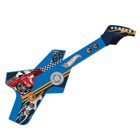 Hot Wheels Guitarra Radical Touch Instrumento Musical De Brinquedo