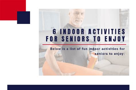 6 Indoor Activities for Seniors to Enjoy [Infographic]