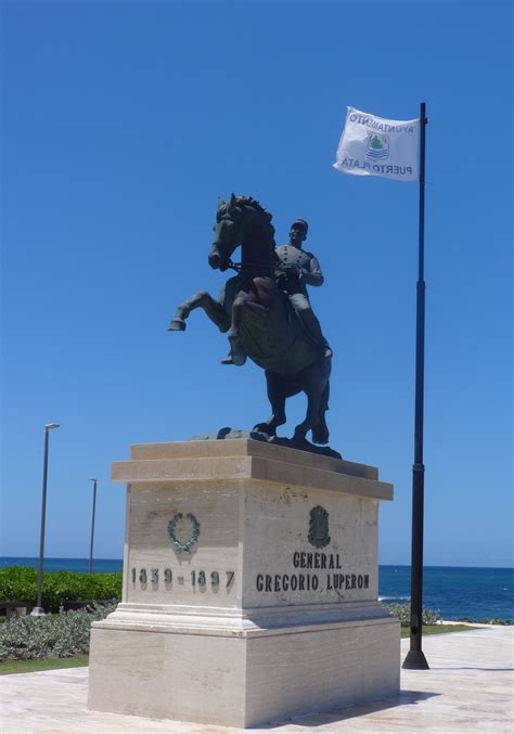 Equestrian statue of Gregorio Luperón in Santiago Dominican Republic