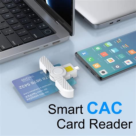 Buy Type C Cac Reader Dod Military Usb C Common Access Cac Card Reader