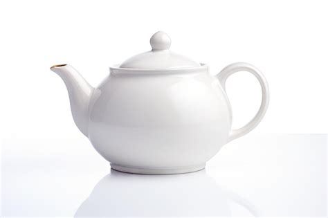 Premium AI Image | white teapot isolated on white background