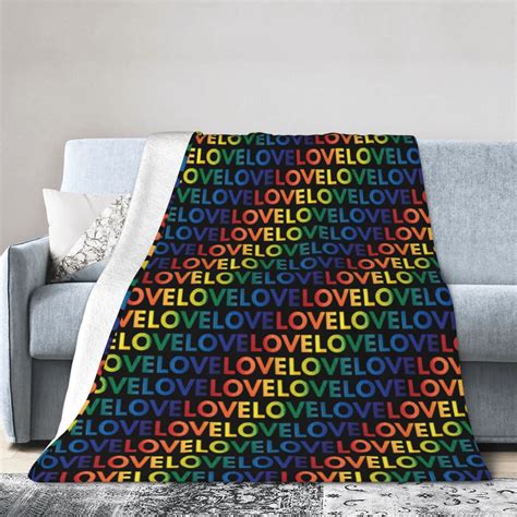 DouZhe Ultra Soft Micro Fleece Lightweight Flannel Bed Blanket Rainbow