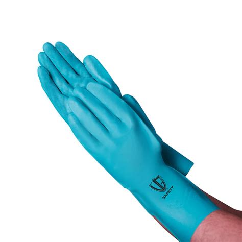 15 Mil Green Nitrile Flock Lined Glove VGuard Uncle Supply