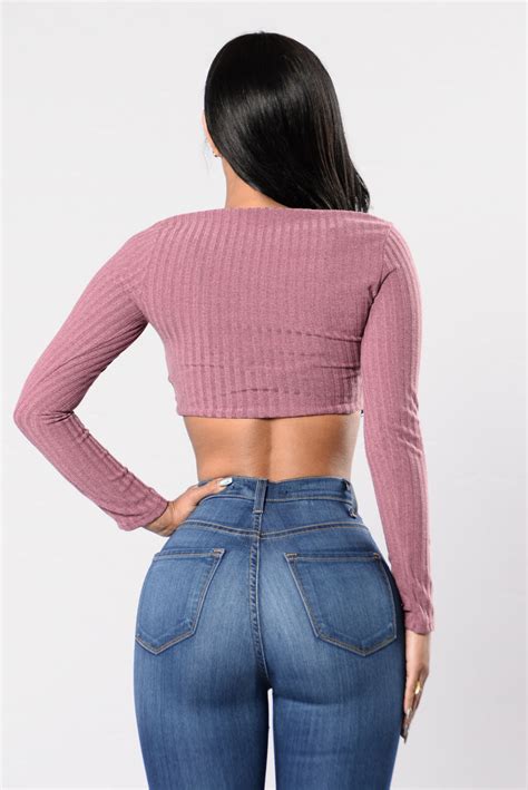 Kill The Lights Top Mauve Fashion Nova Knit Tops Fashion Nova