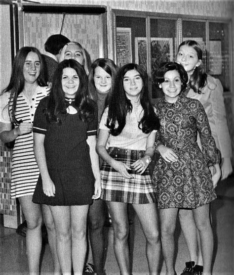 Mod Clothes For The Dance In 1972 At Queen Of Peace High School In