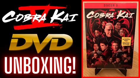 Cobra Kai Season Dvd Unboxing Youtube