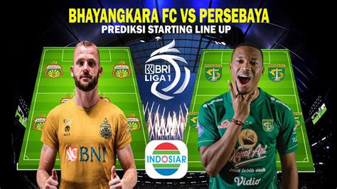 BHAYANGKARA FC VS PERSEBAYA PREDIKSI STARTING LINEUP PEKAN 20 BRI