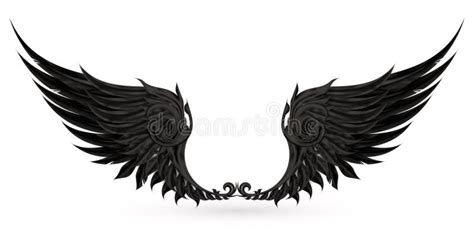 Wings black stock vector. Image of decorative, ancient - 20553039