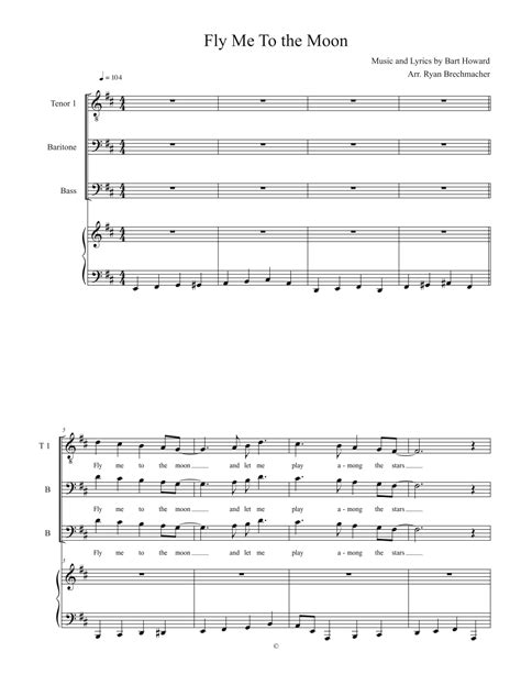 Fly Me To The Moon In Other Words Arr Ryan Brechmacher Sheet Music