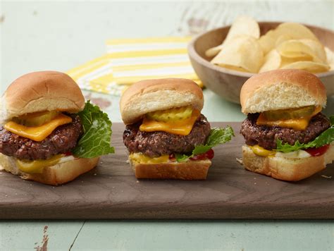 Classic Beef Sliders Recipe Food Network Recipes Ground Beef