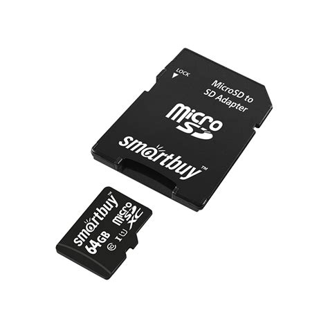 Карта памяти SmartBuy MicroSDXC 64 Гб Class 10 SB64GBSDCL10-01LE купить