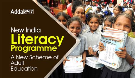 New India Literacy Programme Nipl A New Scheme Of Adult Education For