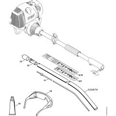 Stihl Fcb Km Lawn Edger Kombi Tool Parts Stihl Kombi Tool Km