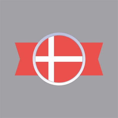 Premium Vector Illustration Of Denmark Flag Template