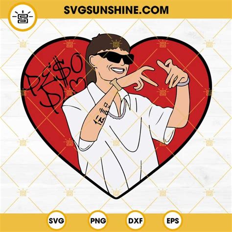 Peso Pluma Red Heart Svg Peso Pluma Svg Png Dxf Eps Cricut Silhouette