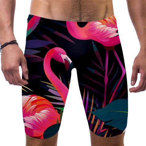 Jammers For Men Swim Briefs For Men Modern Tropical Plants Flowers