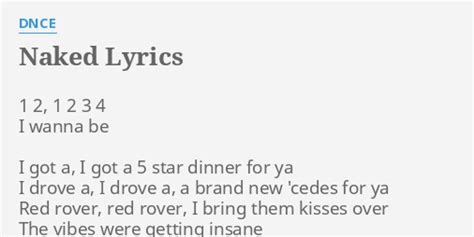 NAKED LYRICS By DNCE 1 2 1 2