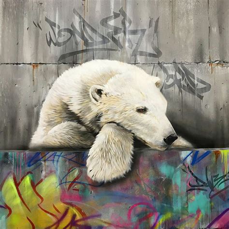 Graffiti Animals By Dave Baranes | THEINSPIRATION.COM | Man vs nature, Animals, Graffiti