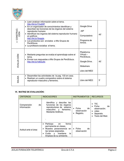 Modelo De Una Sesión De Clase Pdf