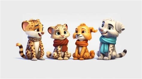 Un personaje de dibujos animados de la película los leopardos de las