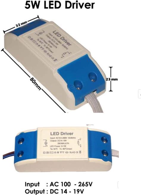 5 W Constante Stroom LED Voedingsadapterstuurprogramma AC 240V Naar DC