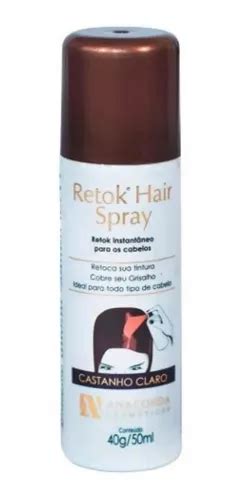 Retoque De Cabelo Retok Hair Spray G Anaconda Escolha Cor Mercadolivre