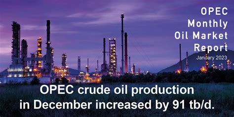 Opec On Twitter Opec Crude Oil Production Averaged Mb D In