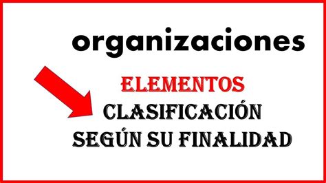 Que Son Las Organizaciones Cuales Son Los Elementos Y Su Clasificación