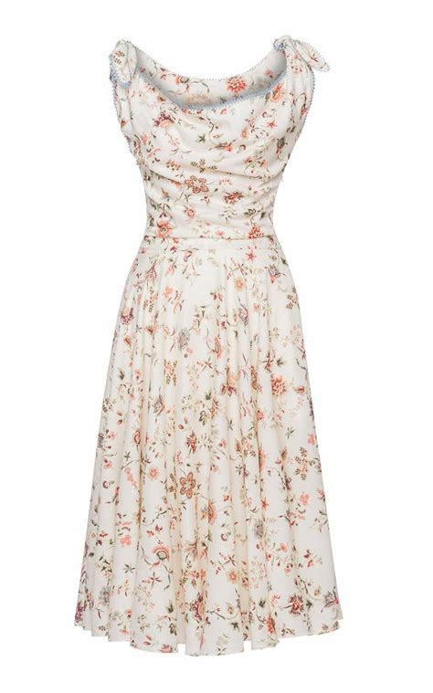 Lena Hoschek Joséphine Draped Floral Dress Antoinette s Garden