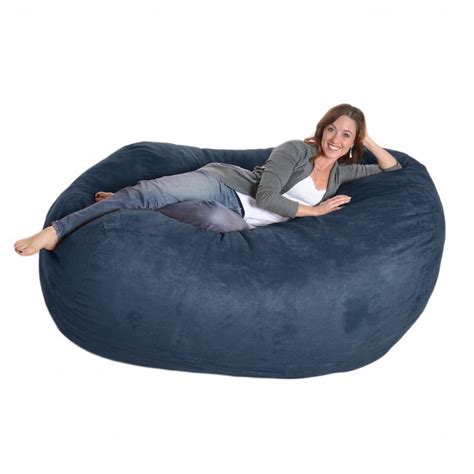 Ebern Designs Microfiber Bean Bag Sofa And Reviews Wayfair