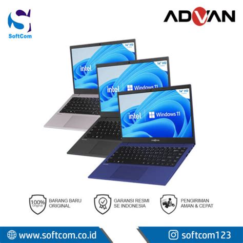 Advan Soulmate SG14S01A Celeron N4020 4GB 128GB EMMC 240GB SSD 14