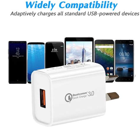 Qualcomm Quick Charge Usb Adapter Au Nz Saa Approved Plug At