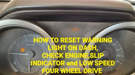 How To Reset Warning Lights Turn On At Once Check Engine Slip Indicator