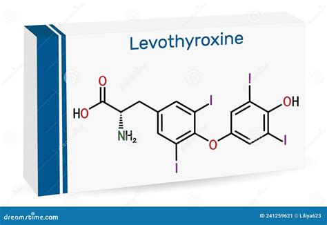 Levothyroxine Molecule Molecular Structures L Thyroxine 3d Model