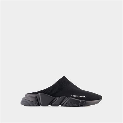 Balenciaga Speed Mule Sneakers Black Lyst